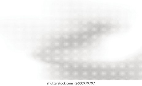 Abstract white and gray color background with halftone effect, dot pattern. Vector illustration.