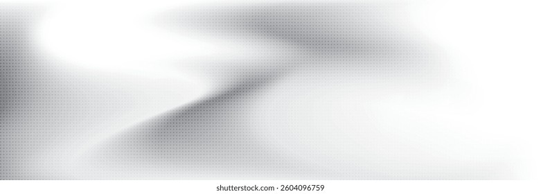 Abstract white and gray color background with halftone effect, dot pattern. Vector illustration.