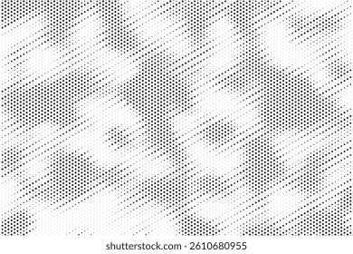 Abstract white and gray color background with halftone effect, dot pattern. Vector illustration.