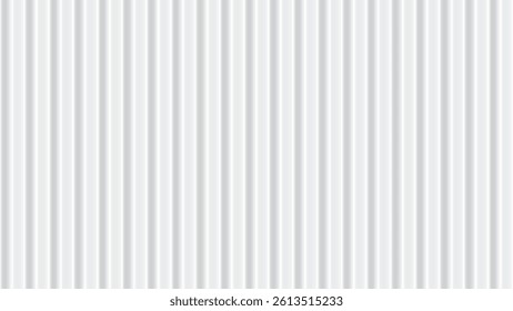 Abstract white and gray color background with ripple, roof pattern. Vector illustration.