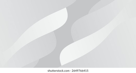 Abstractas fondo de color blanco y gris. Plantilla de fondo de patrón de Anuncio de Diseño gráfico con Formas de onda dinámica.