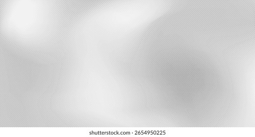 Abstractas fondo de color blanco y gris con efecto de semitono, patrón de puntos. Fondo de papel de plata con textura de espejo de metal. Ilustración vectorial.