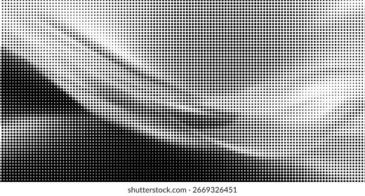 Abstrakter weißer und grauer Hintergrund mit Halbtoneffekt, Punktmuster. Vektorgrafik.