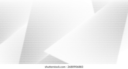 Abstract white and gray color background with halftone effect, dot pattern. 