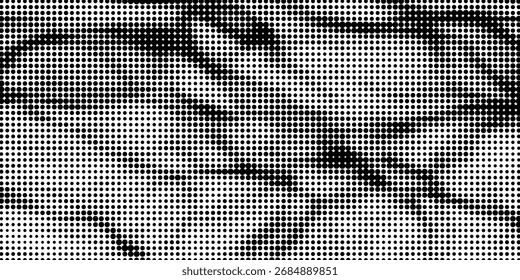 Fundo abstrato de cor branca e cinza com efeito de meio-tom, padrão de pontos. Ilustração vetorial.