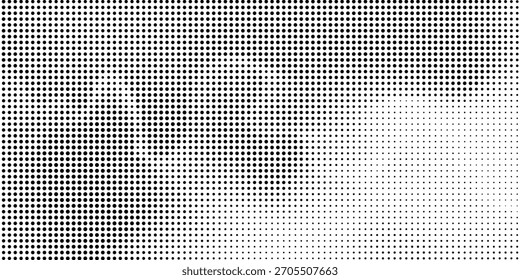 Fundo abstrato de cor branca e cinza com efeito de meio-tom, padrão de pontos. Ilustração vetorial.