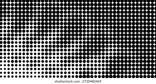 Abstract white and gray color background with halftone effect, dot pattern. Vector illustration.