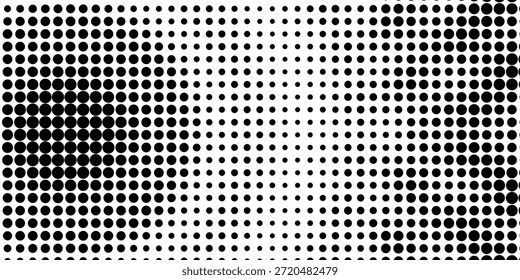 Abstract white and gray color background with halftone effect, dot pattern. Vector illustration.