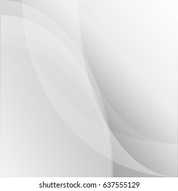 abstract white and gray color background with smooth lines,vector illustration