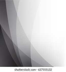 abstract white and gray color background with smooth lines,vector illustration