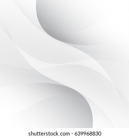 abstract white and gray color background with smooth lines Technology concept,vector illustration