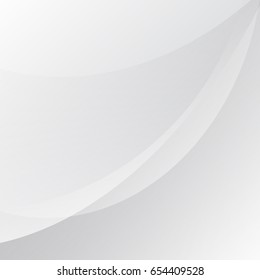 abstract white and gray color background with smooth lines Technology concept,vector illustration