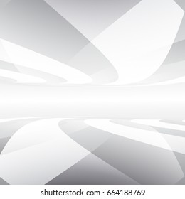 abstract white and gray color background with smooth lines,vector illustration
