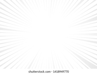 Abstract white and gray color background.Radial Stripes Abstract Background.Speed Oncoming Lines Background Design.vector Illustration.