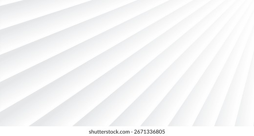 Abstrakter weißer und grauer Hintergrund.Textur mit diagonalen Linien.Vektorhintergrund kann in Cover-Design, Buchdesign, Poster, CD-Cover, Flyer, Website-Hintergründe oder Werbung verwendet werden.