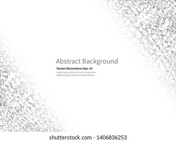 Abstract white and gray color background.Vector background can be used in cover design, book design, poster, website backgrounds or advertising.