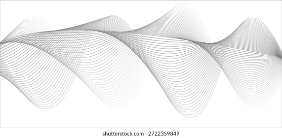 Abstrato cor branca e cinza, design listras modernas fundo com forma geométrica redonda. Ilustração vetorial.