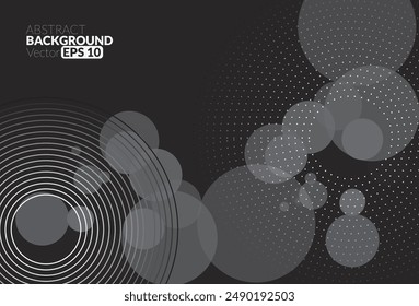 Abstract white and gray color,  flowing line digital technology, smooth particle wave, big data techno design concept background wallpaper, vector eps
