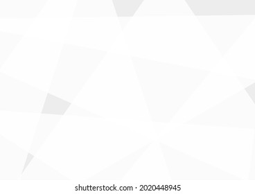 Abstrakter, weißer und grauer geometrischer Hintergrund Polygonhintergrund.Vektorgrafik moderner Linienverlauf.Tapete helle Raumstruktur.