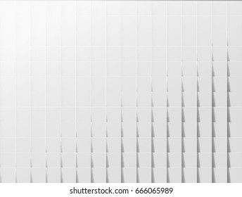 abstract white and gray color geometric texture, graphic background and vector Illustration, clean soft gray color gradient paper sheets with shadow under layer paper