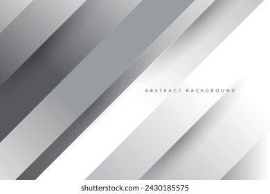 Abstract white and gray color gradient background. Modern minimalistic vector and geometric design template