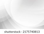 Abstract  white and gray color, modern design background with geometric shape, curve line pattern. Vector illustration.