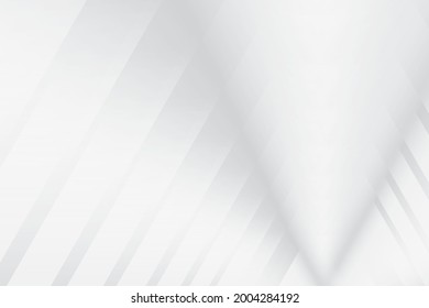 Color blanco y gris abstracto, fondo de diseño moderno con forma geométrica. Ilustración vectorial.