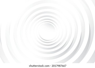 Abstract  white and gray color, modern design background with geometric round shape. Vector illustration.