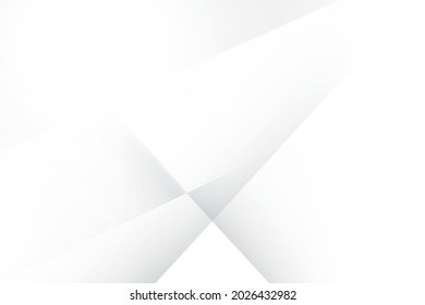 Abstract  white and gray color, modern design background with geometric shape. Vector illustration.