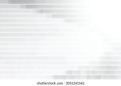 Abstract  white and gray color, modern design background with geometric rectangle shape, block pattern. Vector illustration.