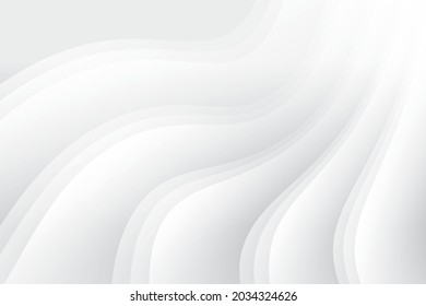 Abstract  white and gray color, modern design background with geometric shape. Vector illustration.