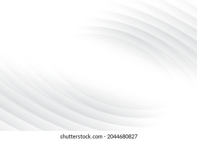 Abstract  white and gray color, modern design background with geometric shape. Vector illustration. - Shutterstock ID 2044680827