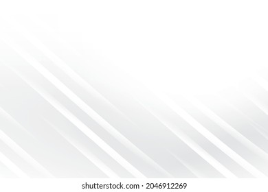 Abstract  white and gray color, modern design background with geometric shape. Vector illustration.