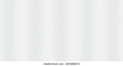 Abstract  white and gray color, modern design background with wavy shape. Vector illustration.