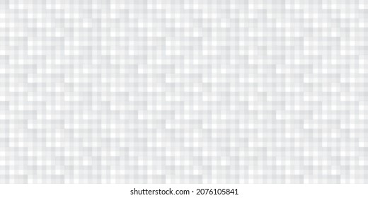 Abstract  white and gray color, modern design background with geometric square shape, mosaic, block pattern. Vector illustration.