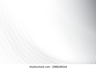 Abstract  white and gray color, modern design background with geometric round shape. Vector illustration.