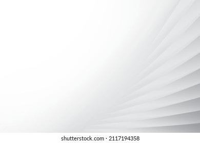 Abstract  white and gray color, modern design background with geometric shape. Vector illustration.