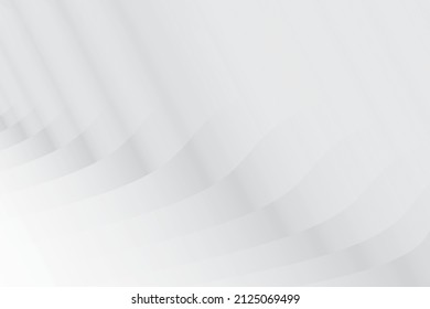 Abstract white and gray color, modern design background with geometric shape. Vector illustration.