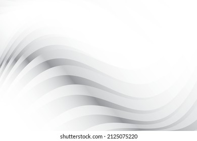 Abstract white and gray color, modern design background with geometric shape. Vector illustration.