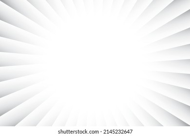 Abstrakte weiße und graue Farbe, moderner Designhintergrund mit geometrischer Form. Vektorgrafik.