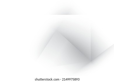 Abstract  white and gray color, modern design background with geometric shape. Vector illustration.