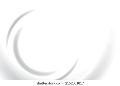 Abstract  white and gray color, modern design background with geometric round shape. Vector illustration.