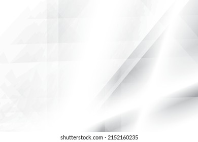 Abstract  white and gray color, modern design background with geometric shape. Vector illustration.