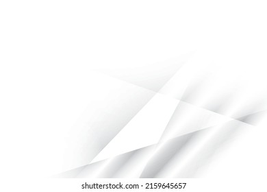 Abstract  white and gray color, modern design background with geometric shape. Vector illustration.