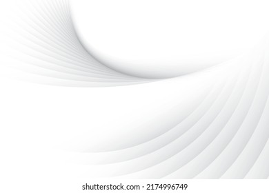 Abstract  white and gray color, modern design background with geometric shape. Vector illustration.