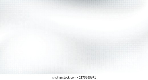 Abstrakte weiße und graue Farbe, moderner Designhintergrund mit geometrischer Kreisform, Punktmuster. Vektorgrafik.