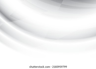 Abstract  white and gray color, modern design background with geometric shape. Vector illustration.