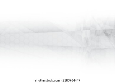 Abstract  white and gray color, modern design background with geometric shape. Vector illustration.