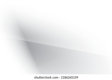 Abstract  white and gray color, modern design background with geometric shape. Vector illustration.