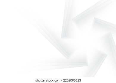 Abstract  white and gray color, modern design stripes background with geometric shape. Vector illustration.